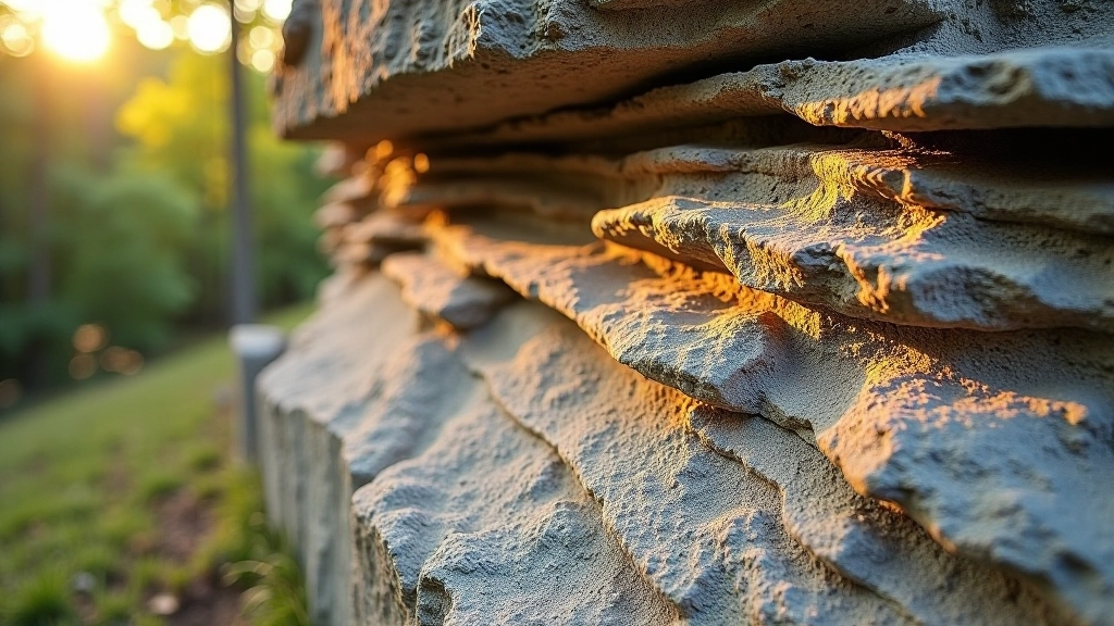 Vertikalūs smiltainio sluoksniai Verknės atodangose, rodantys skirtingus nusodinimo periodus ir spalvų gradaciją